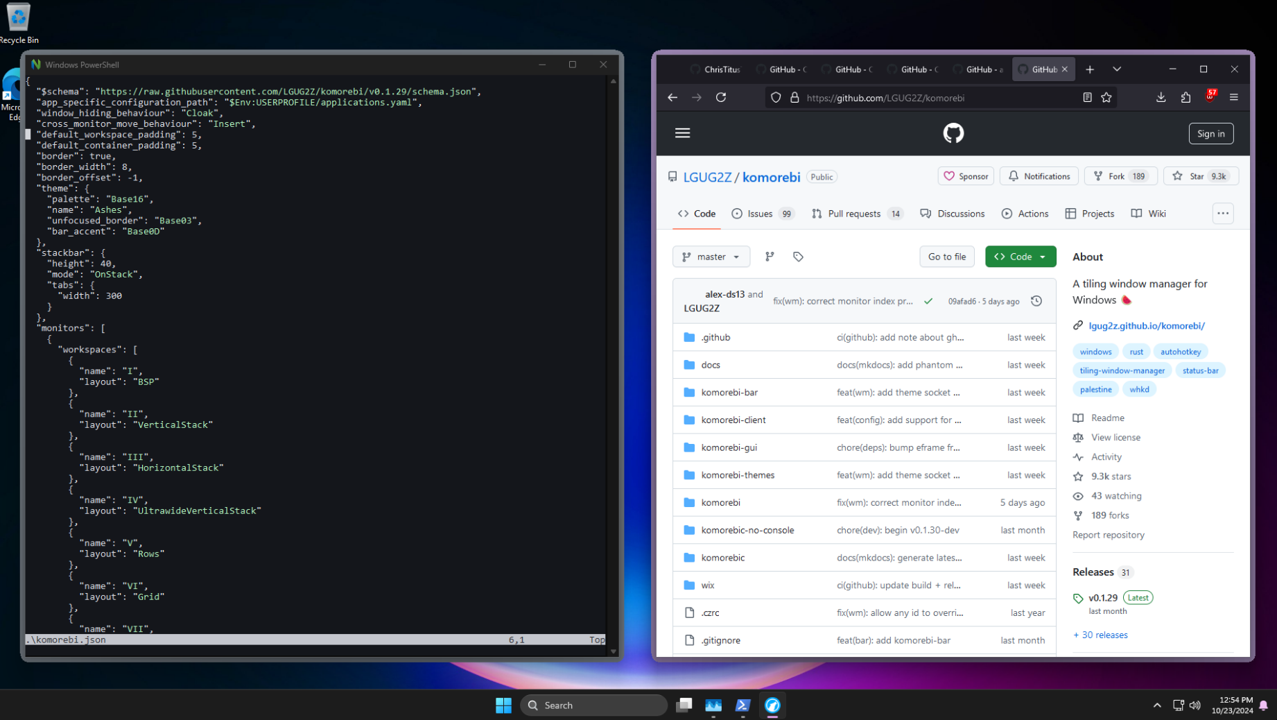 komorebi window manager